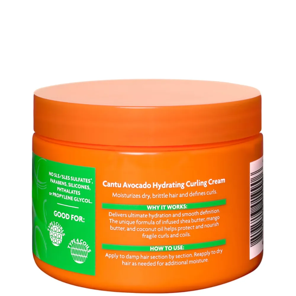 Detalles parte traseraCantu Avocado Hydrating Curling Cream 340g - 1